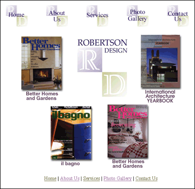 Richard Robertson Design Screenshot